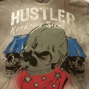 Hustle Hollywood Smoke Stonewashed Mens Shirt